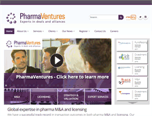 Tablet Screenshot of pharmaventures.com